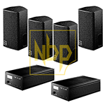 4 x E3 Speakers | 2 x E-PAC Amplifiers | All required leads.