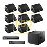 6 x M4 Monitors | 1 x Drum Fill (M4 + Q-Sub) | 1 x M4 Listen Monitor | 2 x D20 Control Amplifiers | Speakon cables to suit