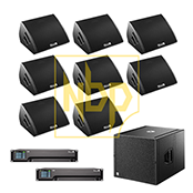 6 x M4 Monitors | 1 x Drum Fill (M4 + 1 x Q-Sub) | 1 x M4 (Listen Monitor) | 2 x D20 Control Amps | Speakon cables to suit